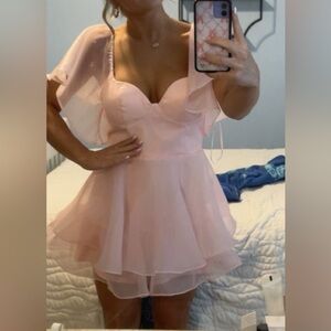 Light pink short romper